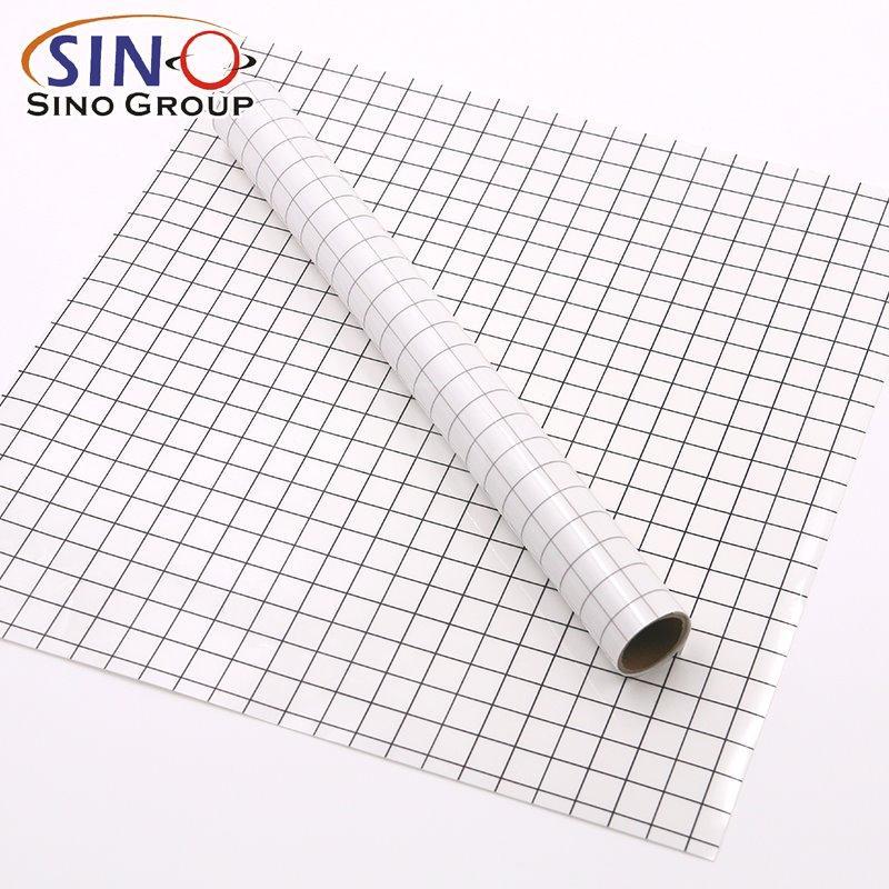 Переносная пленка с серой сеткой и двойной PE защитной бумагой, глянцевая самоклеящаяся виниловая пленка (арт. 1312482)