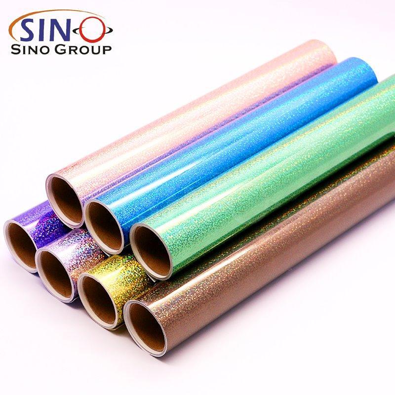 Самоклеящаяся пленка с голографическими точками красного цвета для DIY графики (арт. 1312515)