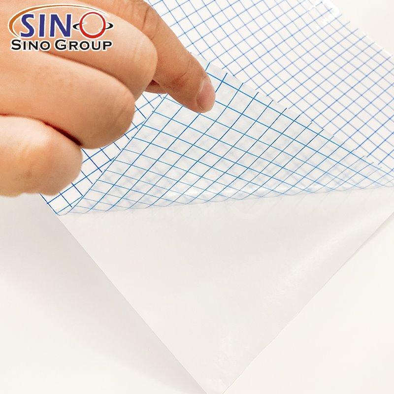 Самоклеящаяся пленка для резки с сеткой синего цвета для виниловых материалов (арт. 1312521)