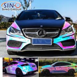 Цветная виниловая плёнка с голографическим радужным эффектом для кузова авто (арт. 1312451)