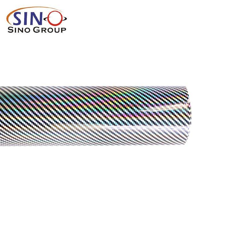 Голографическая 2D карбоновая плёнка с эффектом радуги (арт. 1312466)