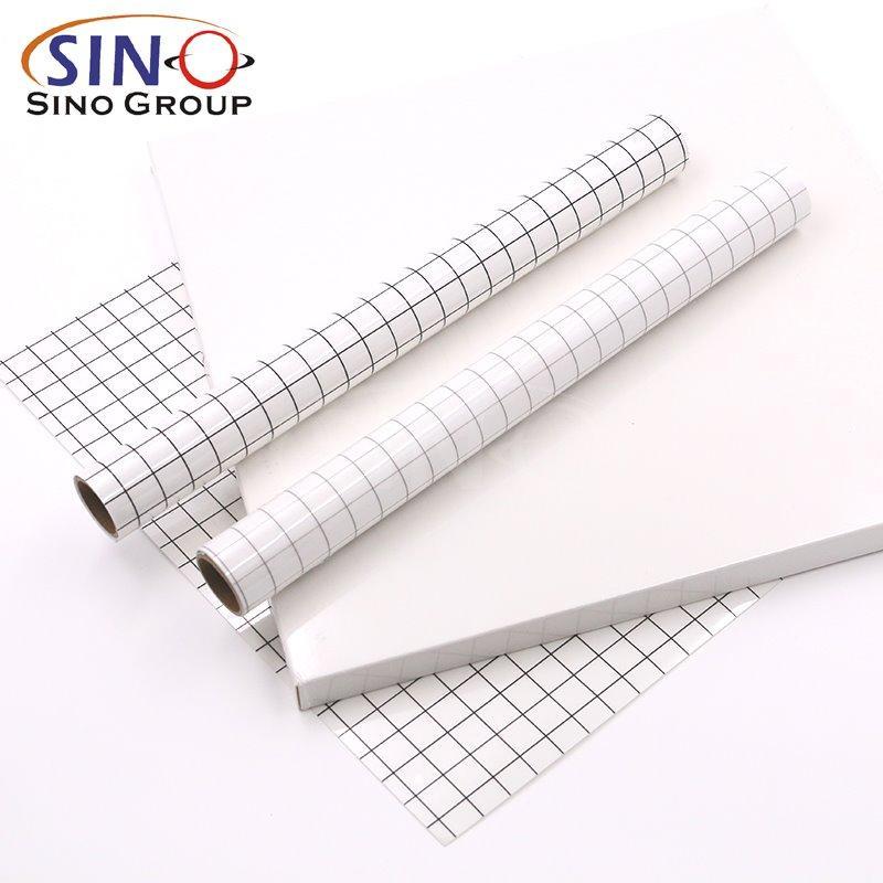 Переносная пленка с серой сеткой и двойной PE защитной бумагой, глянцевая самоклеящаяся виниловая пленка (арт. 1312482)