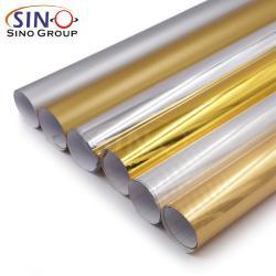 Хромированная металлическая PVC пленка с текстурой, золотой и серебряный цвет (арт. 1312483)