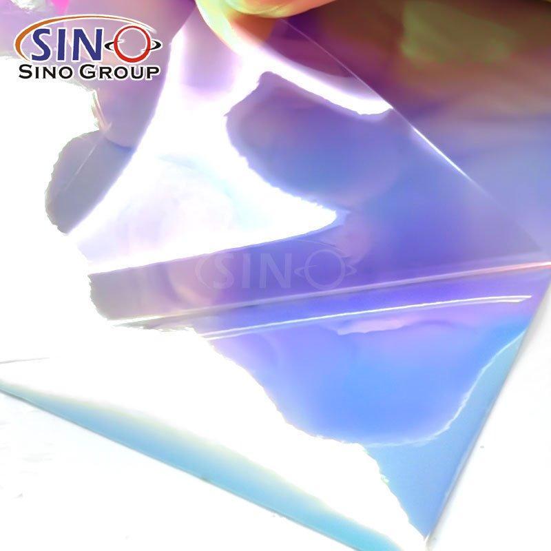 Самоклеящаяся пленка с фотолюминесцентным эффектом | Радужная пленка для декора (арт. 1312545)