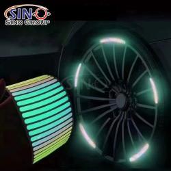 Самоклеящаяся пленка с фотолюминесцентным эффектом | Радужная пленка для декора (арт. 1312545)