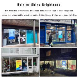 Полуцифровой экран меню, 2500~5000 нит, витринный экран для фасадов магазинов (арт. 16121160)