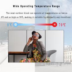 Полуоткрытый рекламный LCD дисплей 43, 49, 55, 65 дюймов, яркость 2500-5000 нит (арт. 16121227)