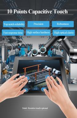 Настенный панельный ПК 15.6 дюймов с IP65, Windows 10 и Android для промышленности (арт. 16121228)
