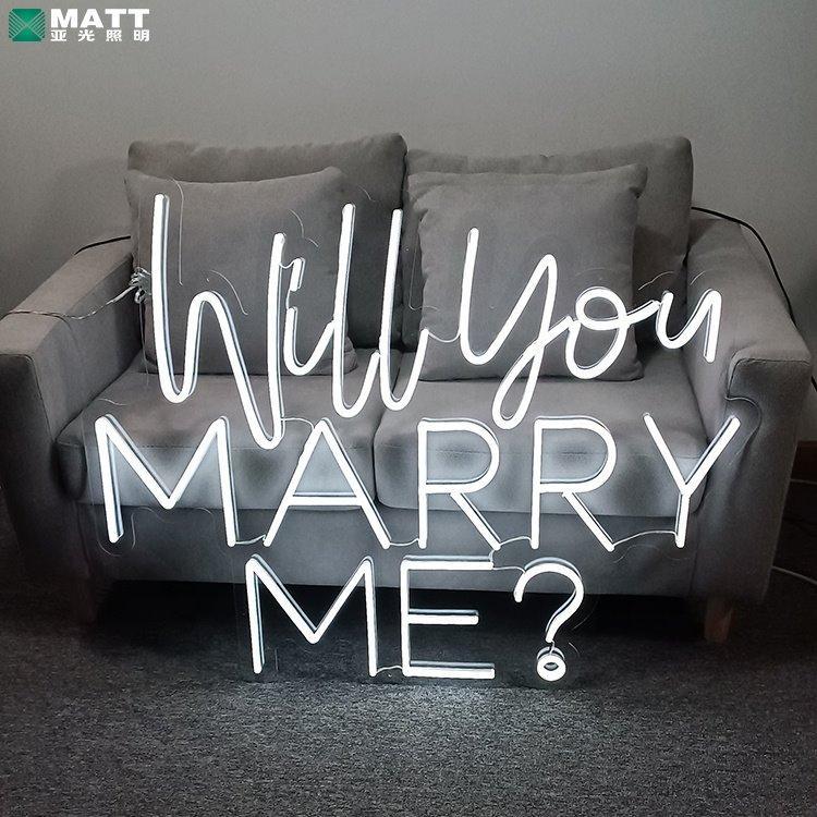 Неоновая вывеска "Will you marry me", на заказ для свадьбы и дня святого Валентина (арт. 13121046)