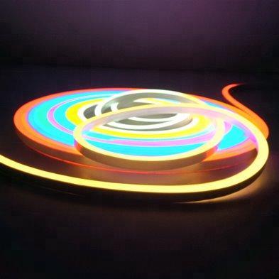 Многоцветная гибкая неоновая лента с PVC корпусом, 24V RGB LED лента 480d Silicone IP67 (арт. 13121115)