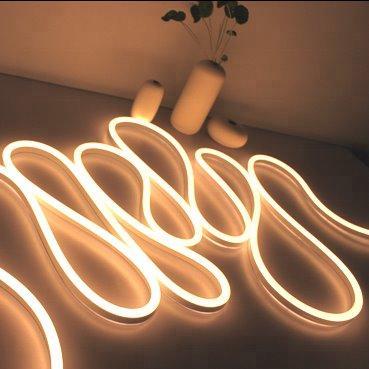 Гибкая LED неоновая лента тёплого белого цвета (арт. 13121143)