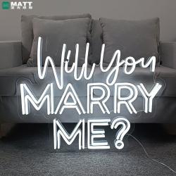 Неоновая вывеска "Will you marry me", на заказ для свадьбы и дня святого Валентина (арт. 13121046)