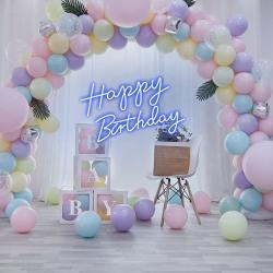 Персонализированная неоновая вывеска для вечеринки "Happy birthday" (арт. 13121057)