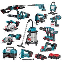 Ударная дрель Ronix 8670, аккумуляторная, бесщеточная, 20V, 13 мм, 60N·м, с запчастями (арт. 3112775)