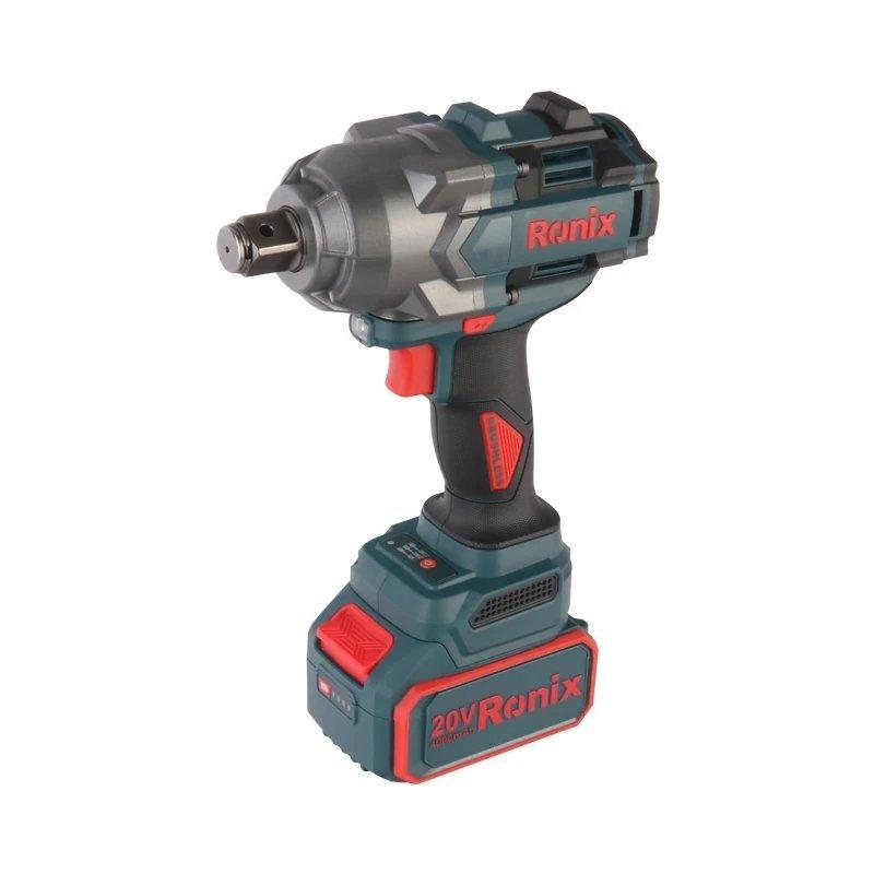 Бесщеточный аккумуляторный ударный гайковерт Ronix 8675, 1000N·m, 20V, 1/2 дюйма (3/4 дюйма)