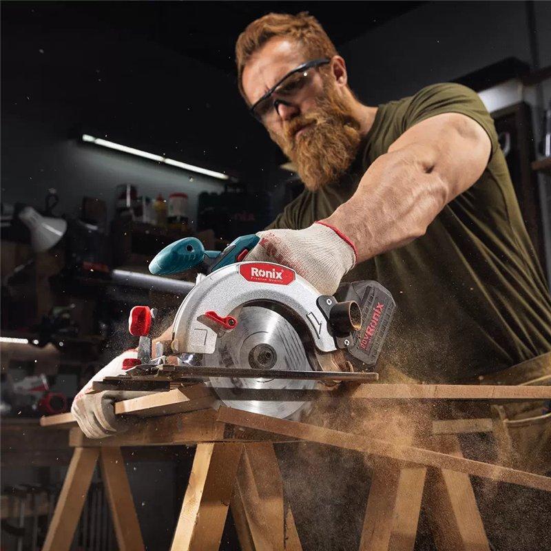 Аккумуляторная циркулярная пила Ronix 8650, 165 мм, 20V, для высокоскоростного реза
