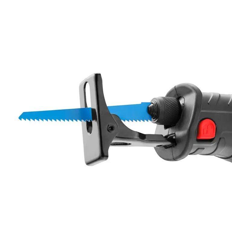 Профессиональная сабельная пила Ronix 4221, для резки дерева, металла, труб, с 4 насадками (арт. 25-18031105)