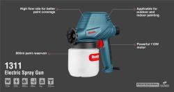 Краскопульт Ronix 1311, 110 Вт, 800 мл, портативный, DIY (арт. 25-18031116)