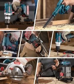 Набор электроинструментов Ronix 86 Series, перфоратор, ударная дрель, УШМ, гайковерт, циркулярная пила (арт. 25-18031139)