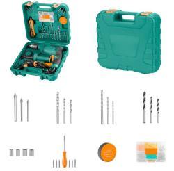 Комплект ударной дрели Ronix, 750 Вт, 13 мм, 33 предмета, в кейсе BMC, для бытового сверления (арт. 25-18031143)