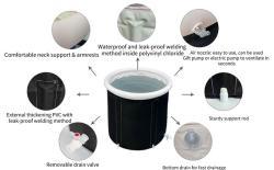 Портативная складная надувная ванна Ronix, для ледяных купаний и холодной терапии (арт. 25-18031158)