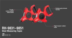 Рулетка Ronix RH-9831, 30 м, стальной корпус, ударопрочная конструкция (арт. 25-18031174)