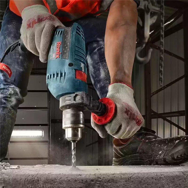 Ударная дрель Ronix 2250, 850 Вт, 13 мм, высокая мощность и устойчивость к перегрузкам (арт. 25-18031184)