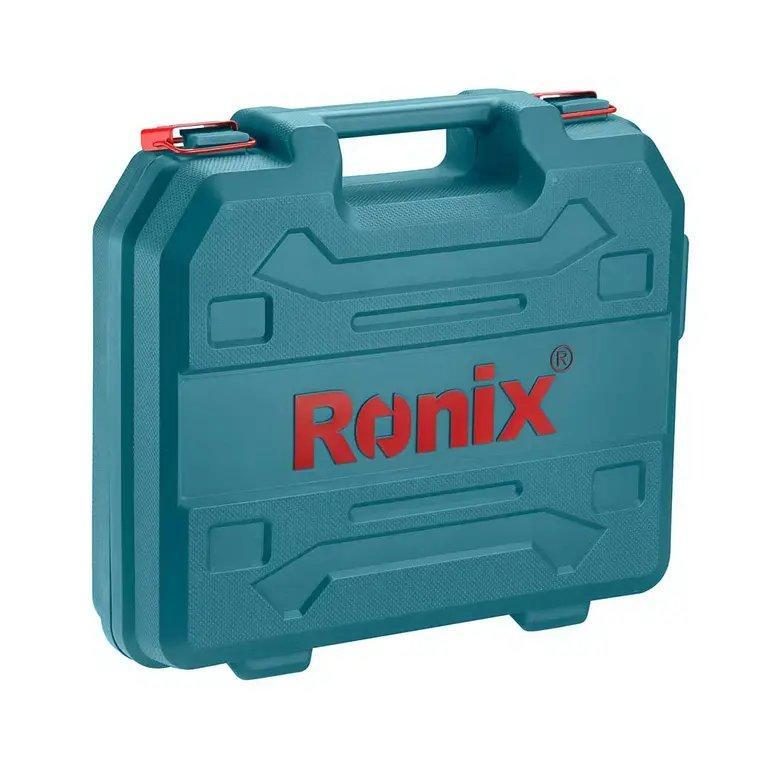Набор ударной дрели Ronix 2214K, 750 Вт, 13 мм, с ключевым патроном, высокая производительность (арт. 25-18031204)