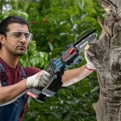 Аккумуляторная цепная пила Ronix 8600, 20V, 15 см, с мощным мотором 40cc (арт. 25-18031206)