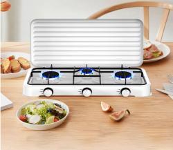 Настольная газовая плита Ronix, 3 конфорки, для дома и путешествий (арт. 25-18031311)