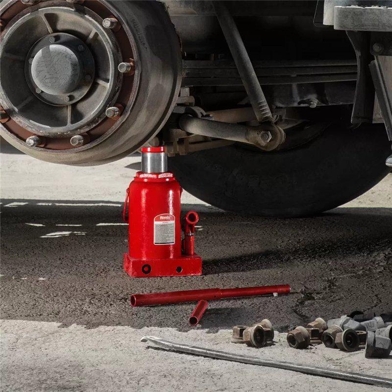 Гидравлический домкрат Ronix, 2-32 тонны, с регулировочным винтом, для авто и мотоциклов (арт. 25-18031417)