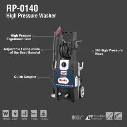 Автомойка Ronix RP-0140, портативная, с аккумулятором, компактная (арт. 25-18031426)