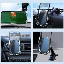 Автомобильный держатель Ronix, 3-в-1, для приборной панели, лобового стекла и вентиляции (арт. 25-18031445)