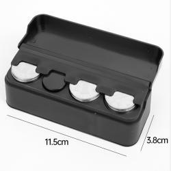 Держатель для монет Ronix, компактный, для автомобиля, черный пластиковый (арт. 25-18031465)