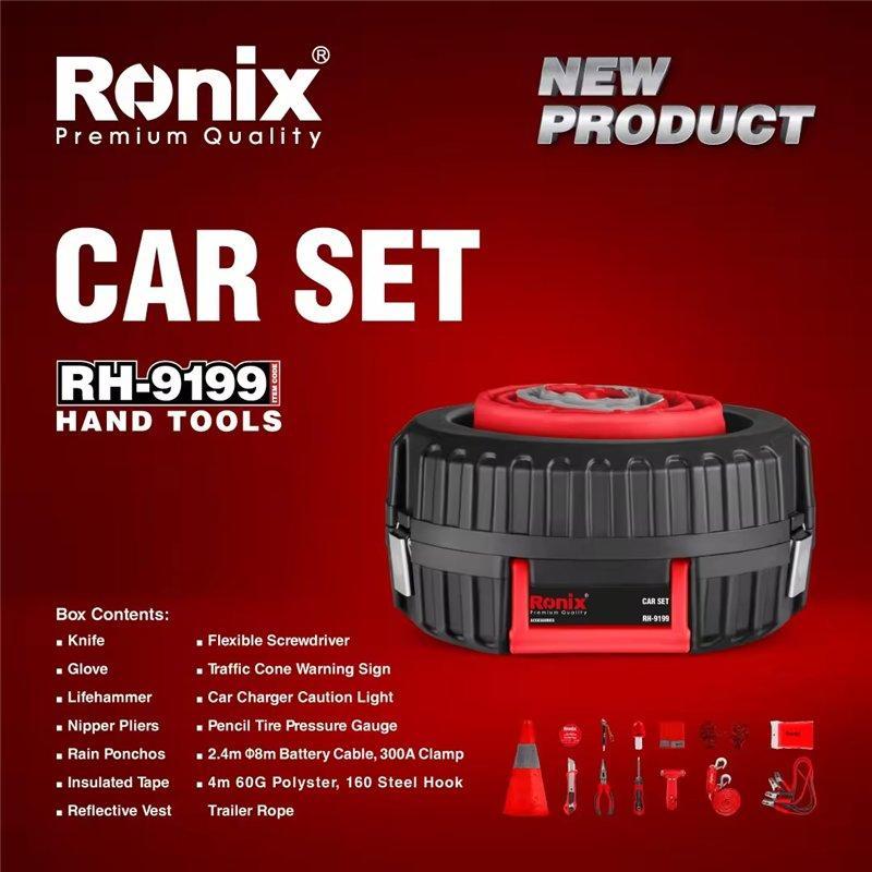 Автомобильное зарядное устройство Ronix, 4-в-1, выдвижное, с USB Type-C (арт. 25-18031520)