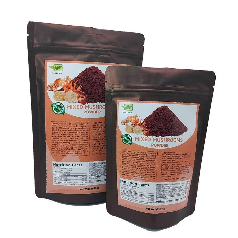 Популярная смесь из 12 видов грибного порошка: майтаке, чага, кордицепс, ганодерма, рейши (арт. 1312753)