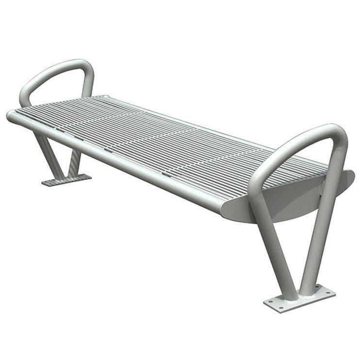 Современная садовая скамья из стали, на 3-5 человек, для общественных зон (арт. 3112442)