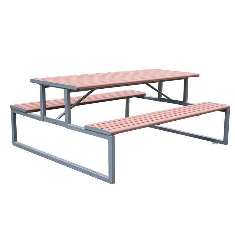 Уличный стол для пикника, прямоугольный, из композитного дерева, для парков и кафе (арт. 3112445)