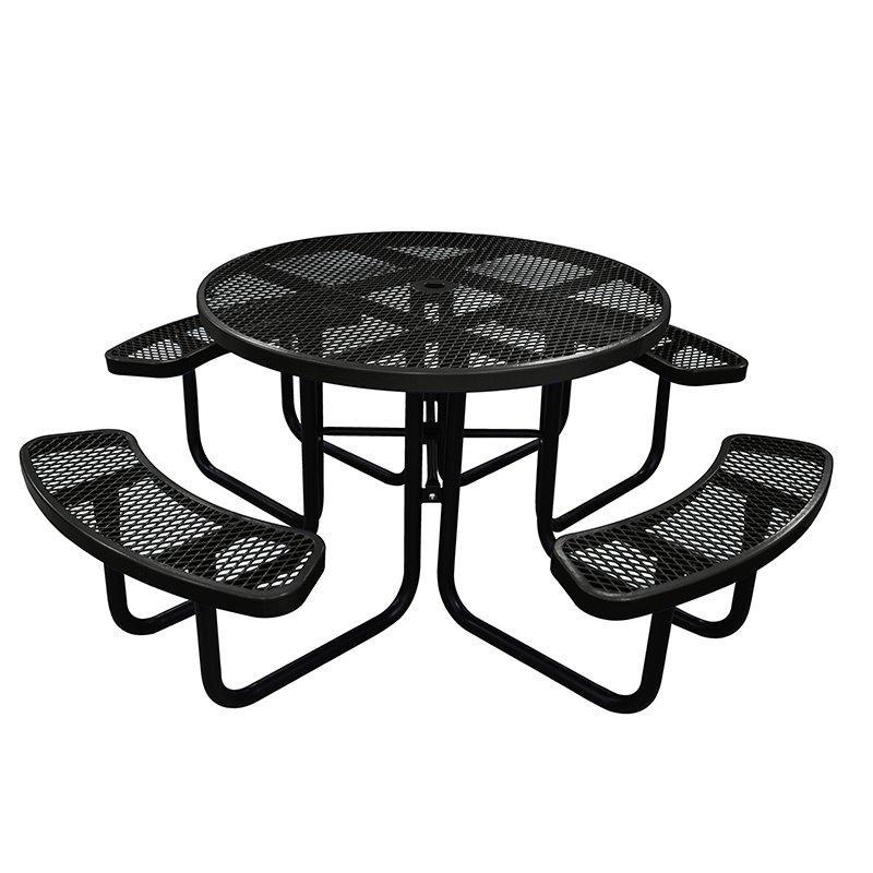 Круглый металлический стол для пикника, переносной, для кемпинга и садов, прочный стиль (арт. 3112459)