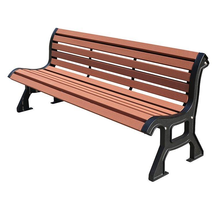 Деревянная парковая скамья на 3 места, декоративный стиль, для площадок и садов (арт. 3112466)