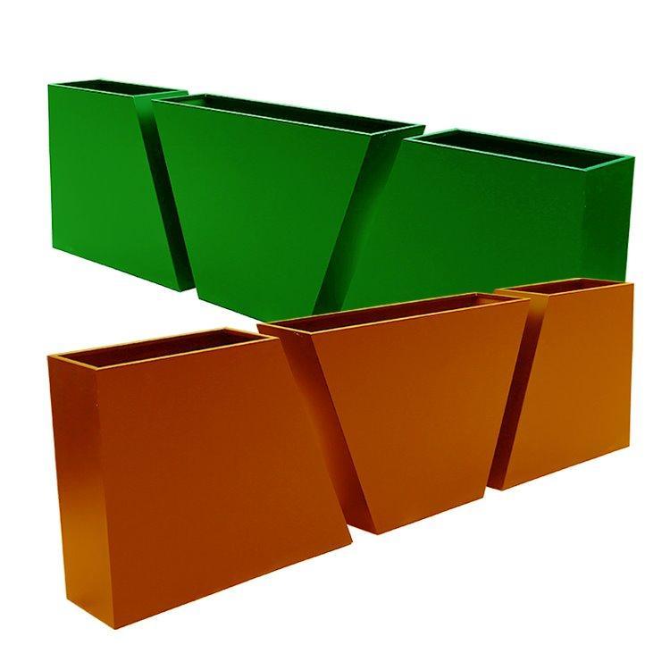 Металлическое кашпо нестандартной формы, для улиц и садов, большой размер (арт. 3112502)