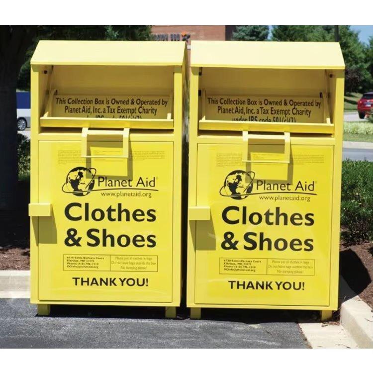 Урна для сбора одежды, из оцинкованной стали, для благотворительных организаций (арт. 3112503)