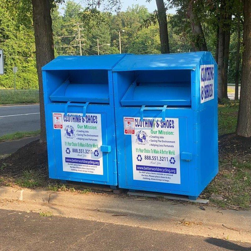 Металлическая урна для одежды, большого размера, для переработки и благотворительности (арт. 3112510)