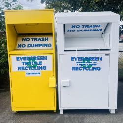 Большой металлический контейнер для сбора одежды, благотворительный бокс для уличного использования (арт. 3112431)