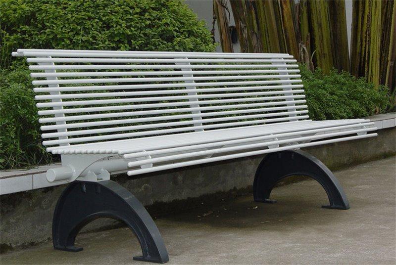 Скамья из нержавеющей стали, с чугунной рамой, 5-6 футов, для общественных мест (арт. 3112440)