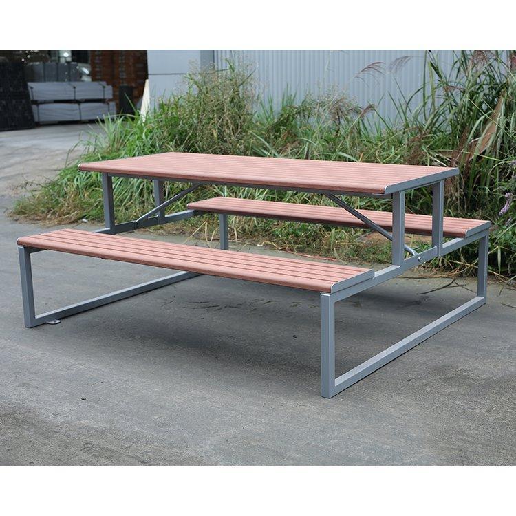 Уличный стол для пикника, прямоугольный, из композитного дерева, для парков и кафе (арт. 3112445)