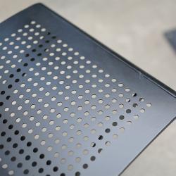 Круглый стол с 4 местами для пикника, металлический, для парков и ресторанов (арт. 3112446)