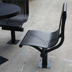 Круглый стол с 4 местами для пикника, металлический, для парков и ресторанов (арт. 3112446)