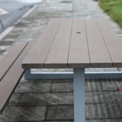 Длинный стол с лавками, из дерева, 6-8 футов, для ресторанов и кемпинга (арт. 3112447)