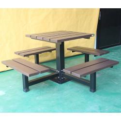 Квадратный деревянный стол, 30x46 дюймов, для ресторанов и кафе, уличное использование (арт. 3112449)